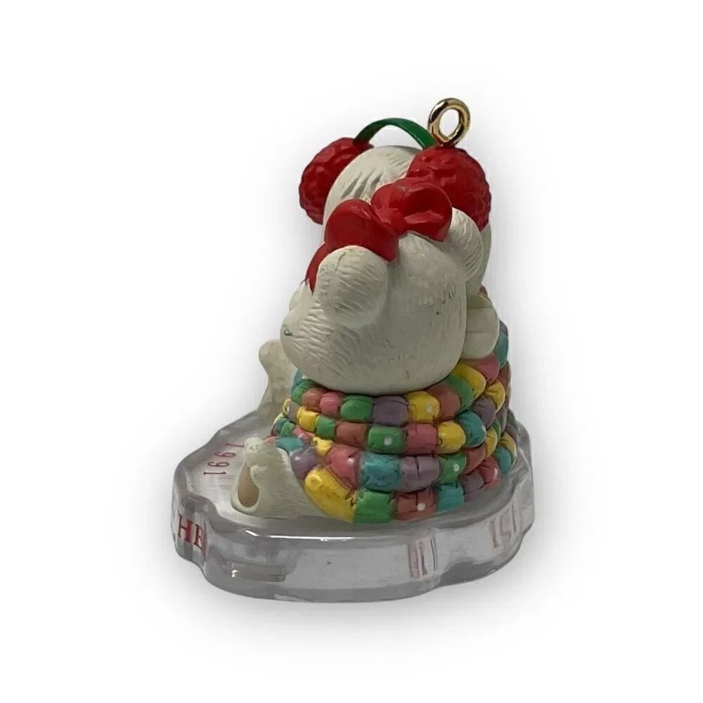 Vintage 1993 M Gilmore Designs 1st Christmas Together Ornament Cuddling Bears - Picture 3 of 8
